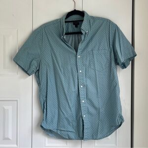 J. Crew Blue Casual Button Down Shirt Lightweight Classic